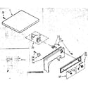 Kenmore 11089416720 top and control parts diagram
