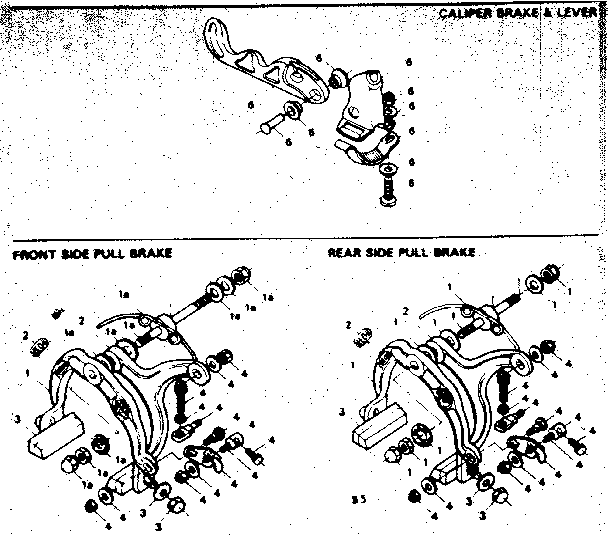 Sears 502459921 caliper brake diagram