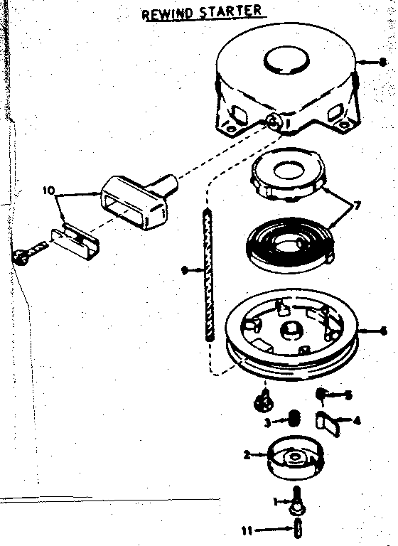 Craftsman 21758541 rewind starter diagram