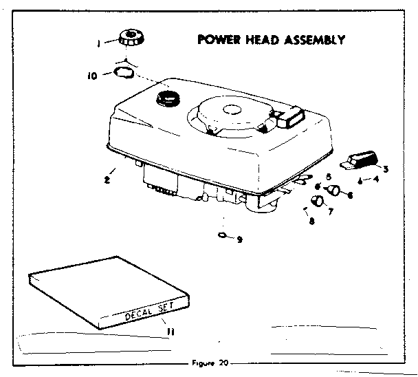 Craftsman 217585410 power head assembly diagram