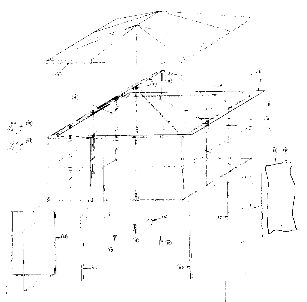 Sears 701490350 replacement parts diagram