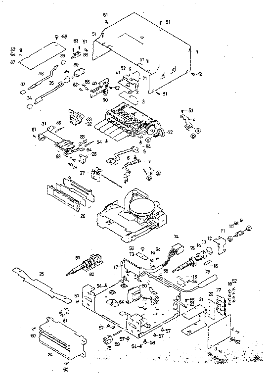 LXI 564504921 cabinet & chassis diagram