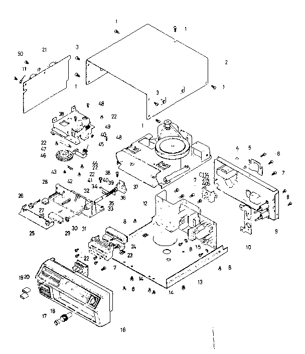 LXI 56450470 cabinet & chassis diagram