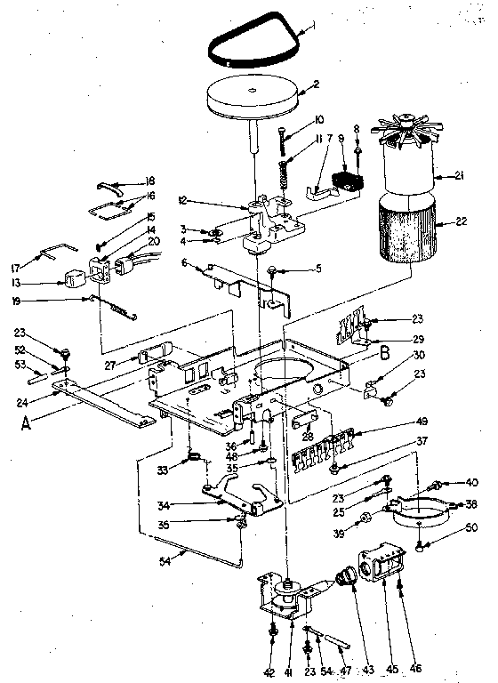 LXI 52831715300 tape recorder mechanism diagram
