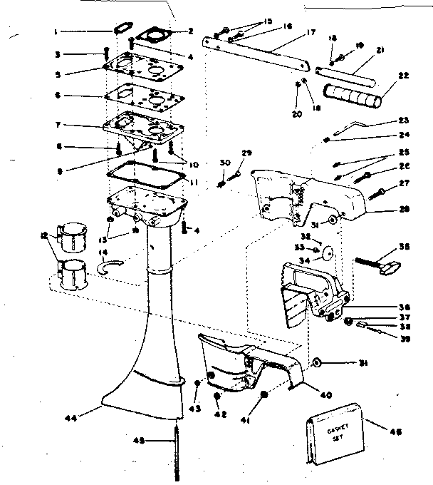 Craftsman 217585411 column assembly diagram