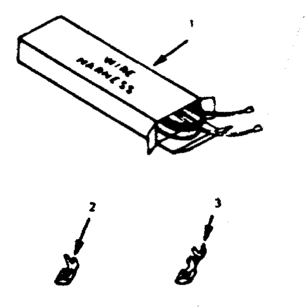Kenmore 9117298511 wire harnesses and components diagram