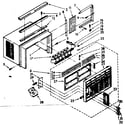 Kenmore 1068701080 cabinet parts diagram