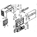 Kenmore 10669081 cabinet parts diagram