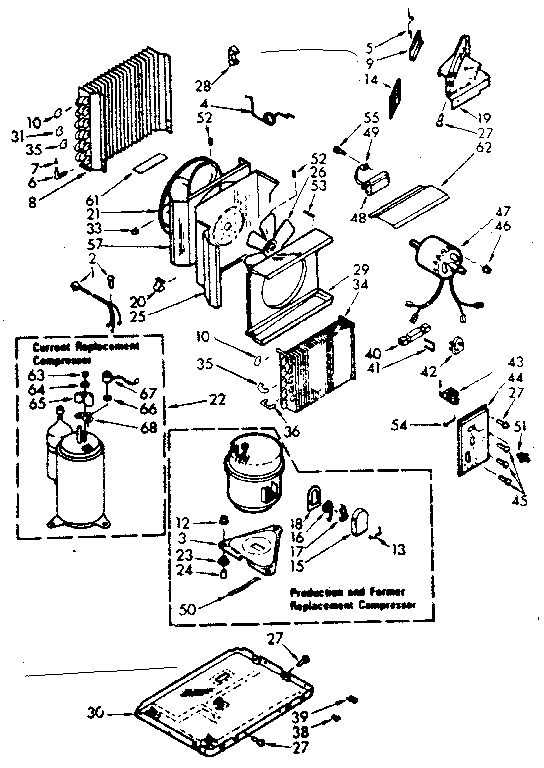 Kenmore 10671131 unit parts diagram