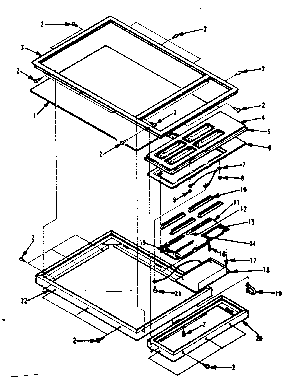 Kenmore 5644498510 control and top table parts diagram