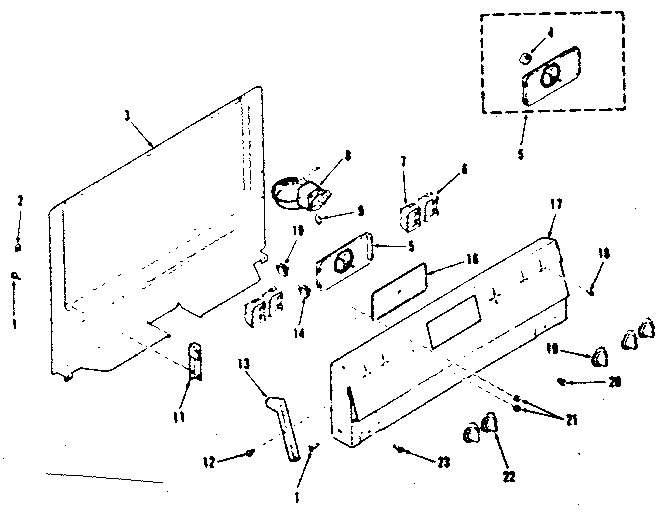 Kenmore 9119248610 backguard section diagram