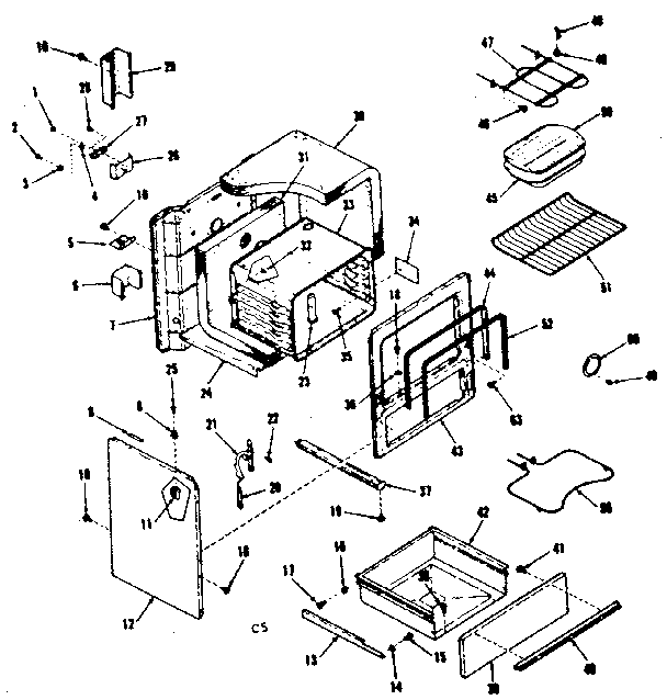 Kenmore 9119248610 body section diagram