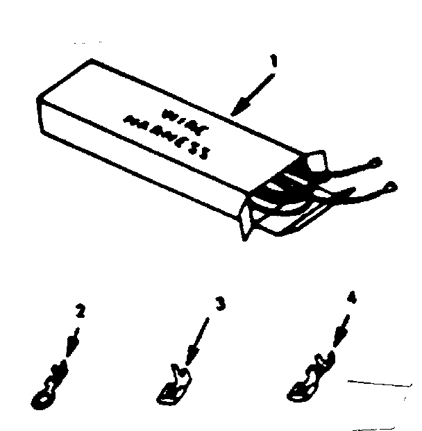 Kenmore 9119248610 wire harnesses and components diagram