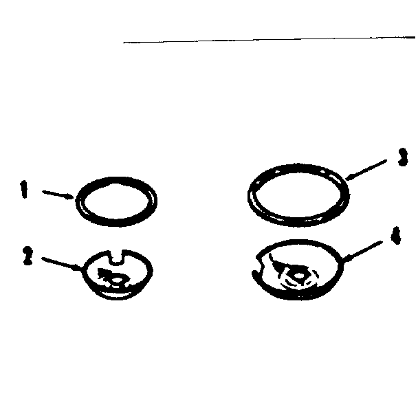 Kenmore 9119248610 optional porcelain pan and chrome ring kit no. 8069400 diagram
