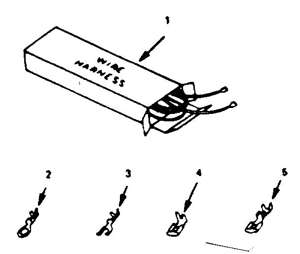 Kenmore 9119108610 wire harnesses and components diagram
