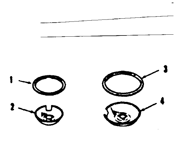 Kenmore 9119108610 optional porcelain pan and chrome ring kit no. 8068400 diagram