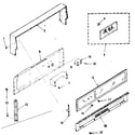 Kenmore 9117278610 backguard section diagram