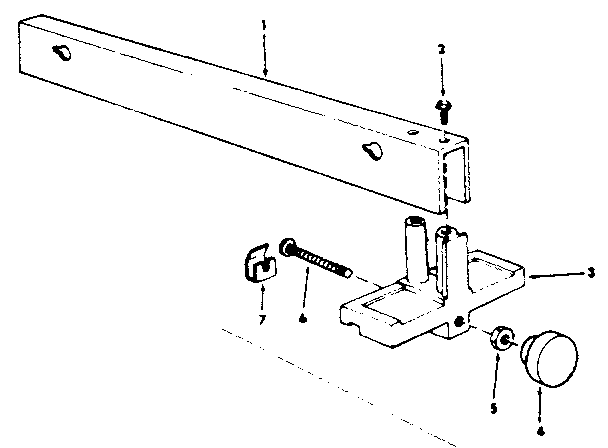 Craftsman 113221610 rip fence assembly 62937 diagram