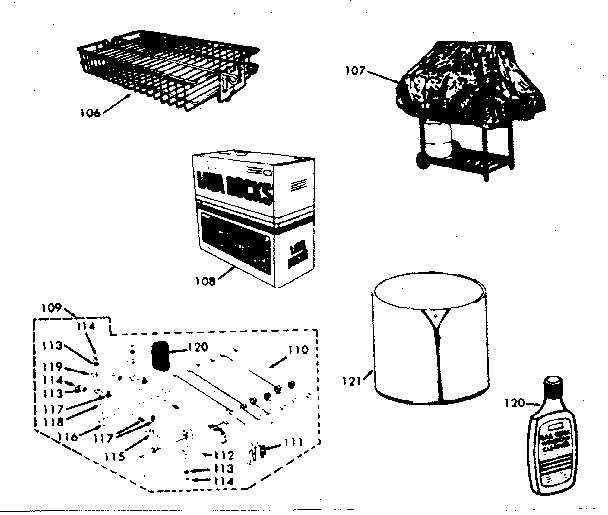 Kenmore 2581095880 optional accessories diagram