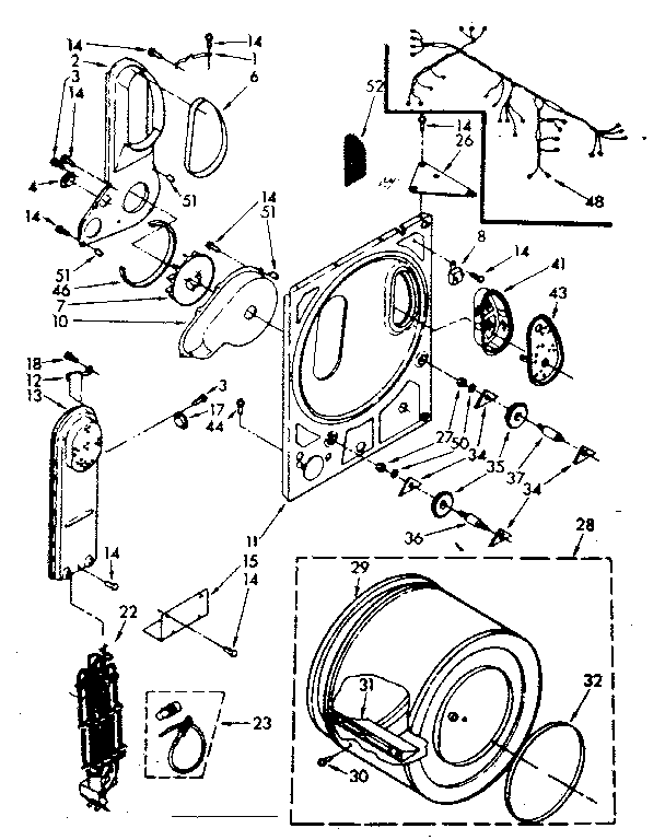 Kenmore 11088416820 bulkhead parts diagram