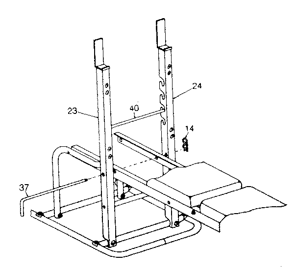 DP 650 USA barbell support diagram