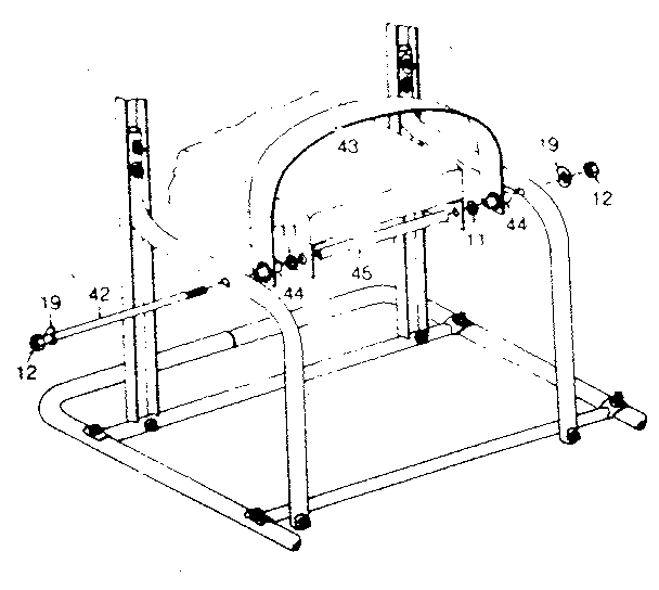 DP 650 USA foot strap assembly diagram