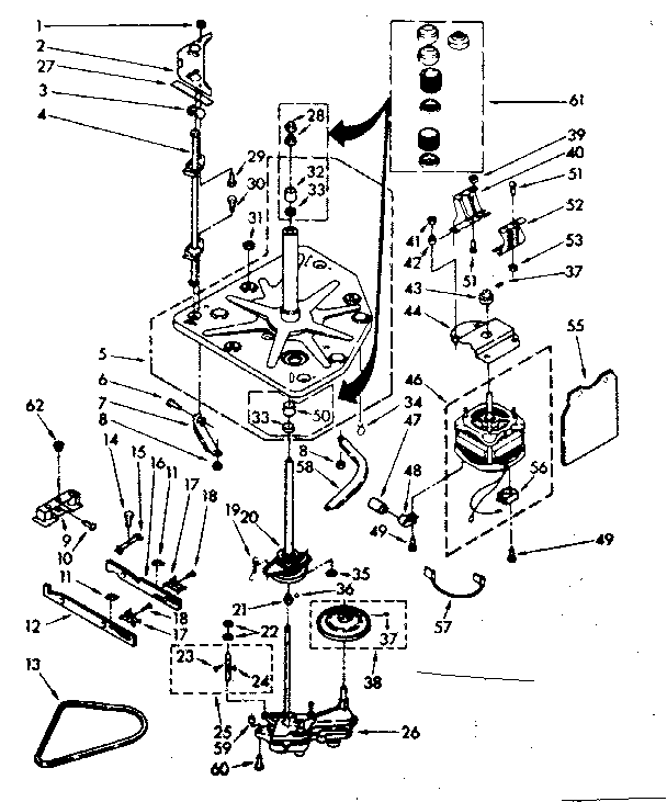 Kenmore 11082380810 drive parts diagram