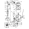 Kenmore 11082382110 tub and basket parts (suds only) diagram