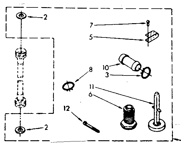 Kenmore 11082382110 miscellaneous parts diagram
