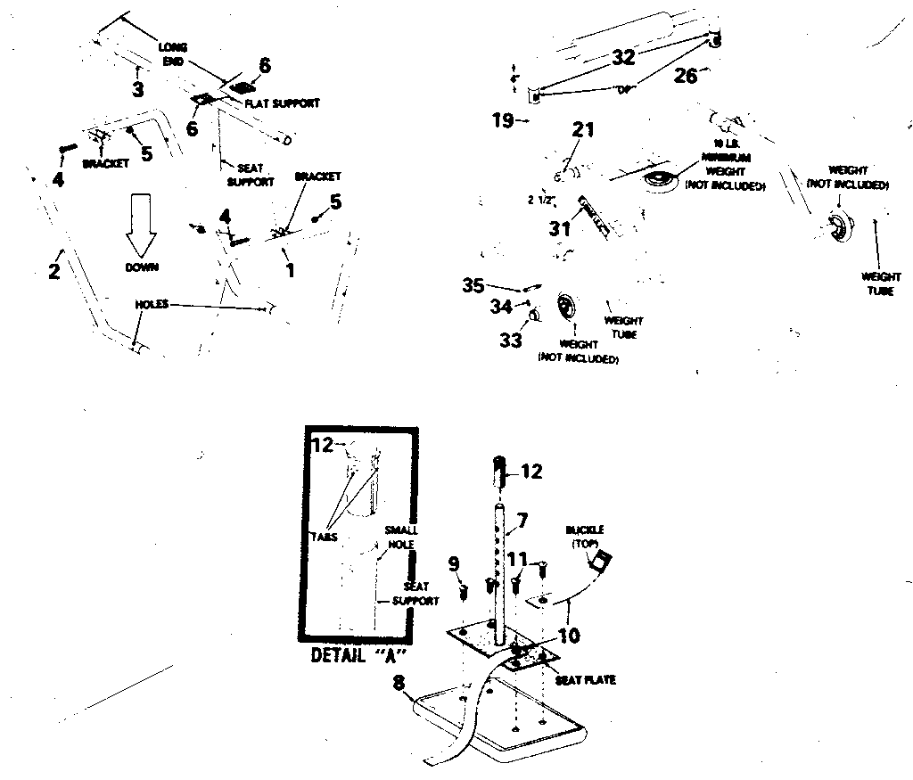 DP FIRMFLEX seat assembly diagram