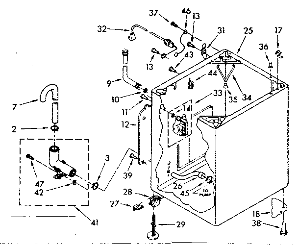 Kenmore 11082374810 cabinet parts diagram