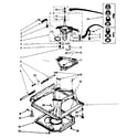 Kenmore 11081375650 machine base parts diagram