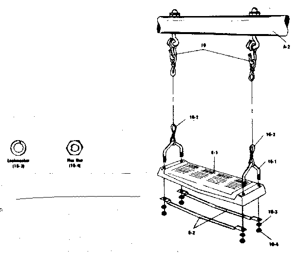 Sears 51272944-82 swing hardware bag #97200 diagram