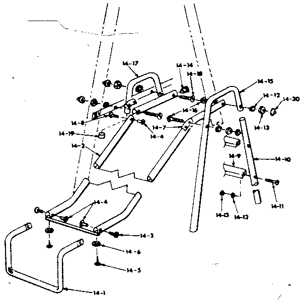 Sears 70172749-78 slide assembly diagram
