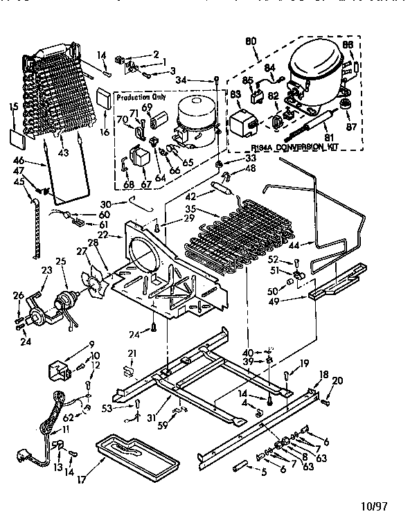 Kenmore 1068562770 unit parts diagram