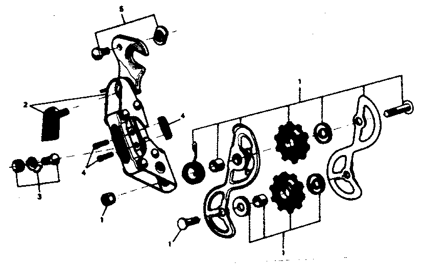 Sears 502474370 rear derailleur diagram