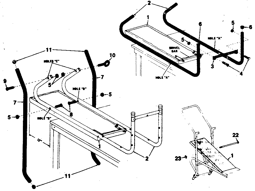 DP 11-0179-5 bench assembly diagram
