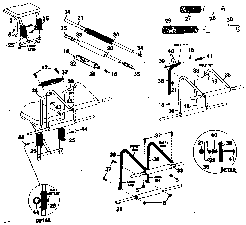 DP 11-0179-5 leg lift assembly diagram