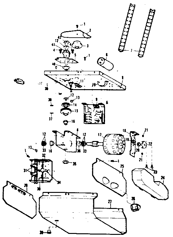 Craftsman 139663953 chassis assembly parts diagram