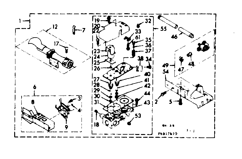 Kenmore 1106817610 burner assembly diagram