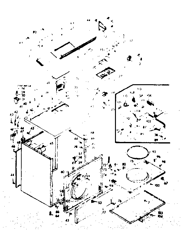 Kenmore 1106818800 machine sub-assembly diagram