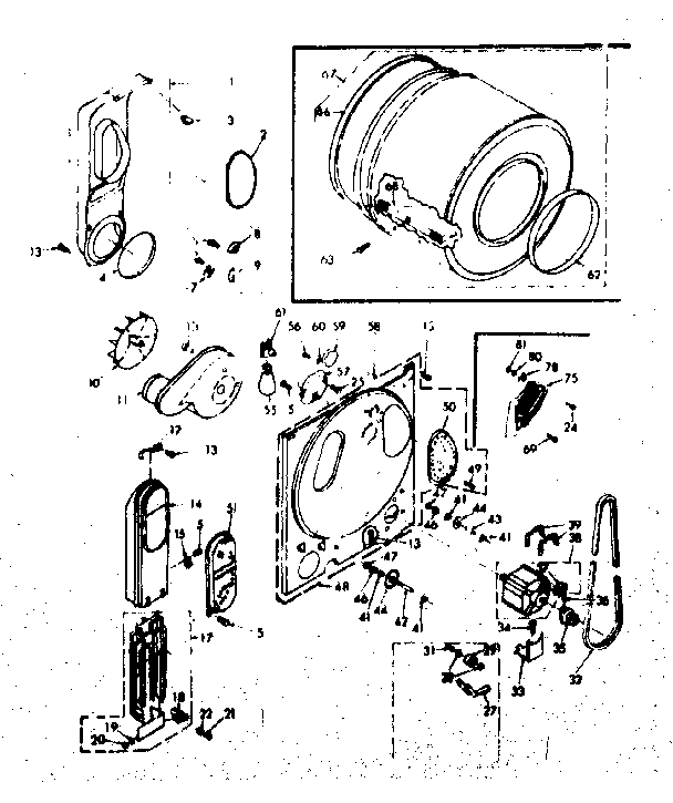 Kenmore 1106818800 bulkhead assembly diagram