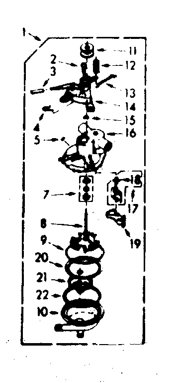 Kenmore 1106824523 pump assembly diagram