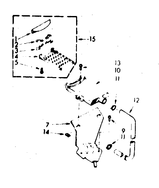 Kenmore 1106824524 filter assembly diagram