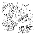 Kenmore 1106824574 top and console assembly diagram