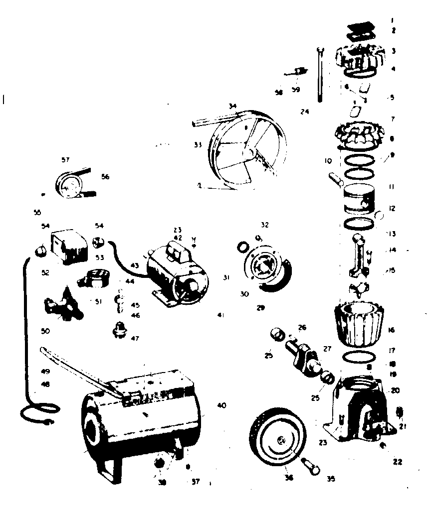 Craftsman 106172340 replacement parts diagram