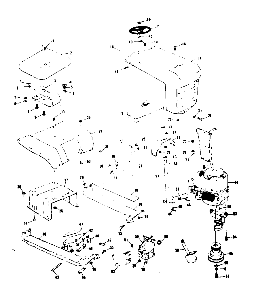 Craftsman 91796270 main frame diagram