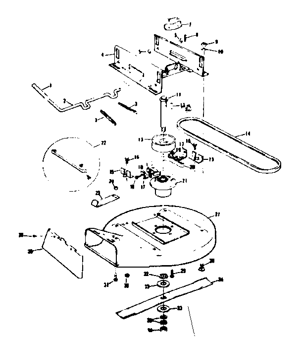 Craftsman 91796270 mower deck diagram