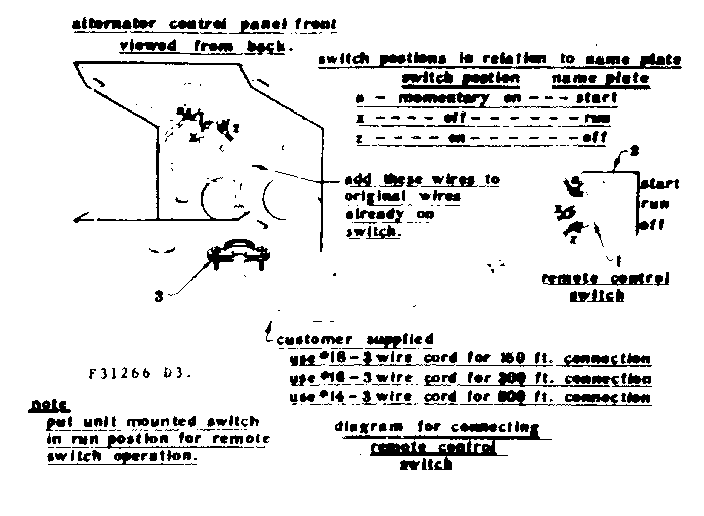 Craftsman 58031266 connecting remote control switch diagram