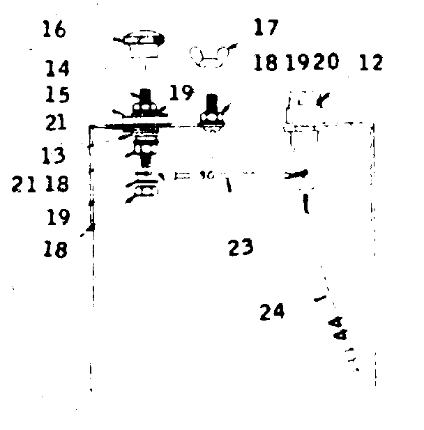 Craftsman 58031824 connection and outlet box cover assembly diagram